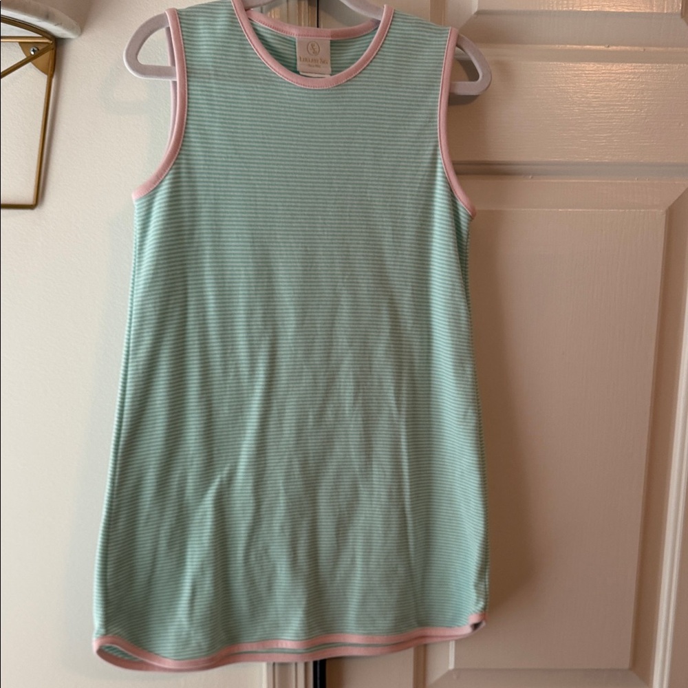 Pastel Green and Pink Kids Casual Dress